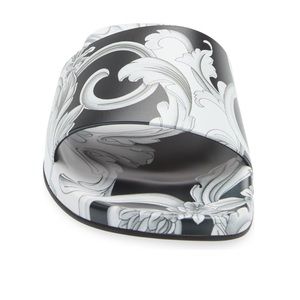 NIB Versace Barocco Slide Sandal unisex
9/42EU BLACK WHITE authentic made Italy
